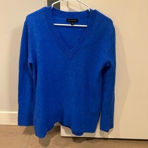Banana Republic Cobalt Blue V-Neck Sweater